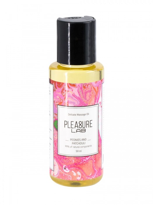 Массажное масло Pleasure Lab Delicate с ароматом пиона и пачули - 50 мл. - Pleasure Lab - купить с доставкой в Волгограде