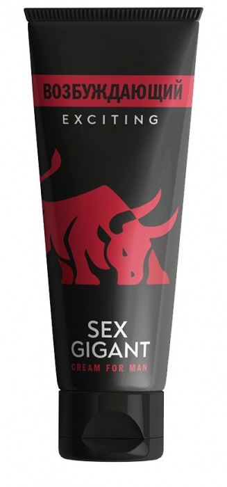 Возбуждающий крем для мужчин Sex Gigant - 80 мл. - Миагра - купить с доставкой в Волгограде