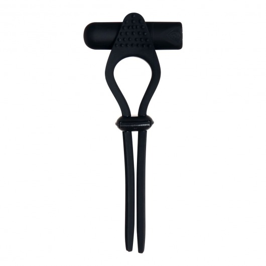 Черное эрекционное лассо с вибропулей Black Tie Affair - Zero Tolerance - в Волгограде купить с доставкой