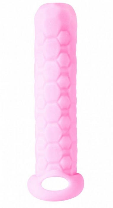 Розовый фаллоудлинитель Homme Long - 13,5 см. - Lola Games - в Волгограде купить с доставкой