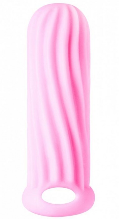 Розовый фаллоудлинитель Homme Wide - 13 см. - Lola Games - в Волгограде купить с доставкой