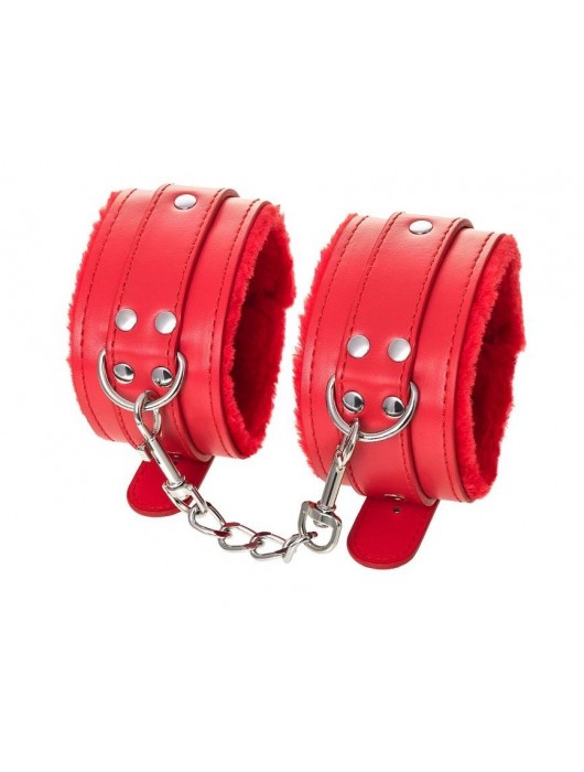 Красные оковы Anonymo из искусственной кожи - ToyFa - купить с доставкой в Волгограде