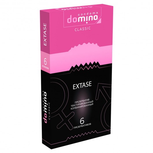 Презервативы с точками и рёбрышками DOMINO Classic Extase - 6 шт. - Domino - купить с доставкой в Волгограде