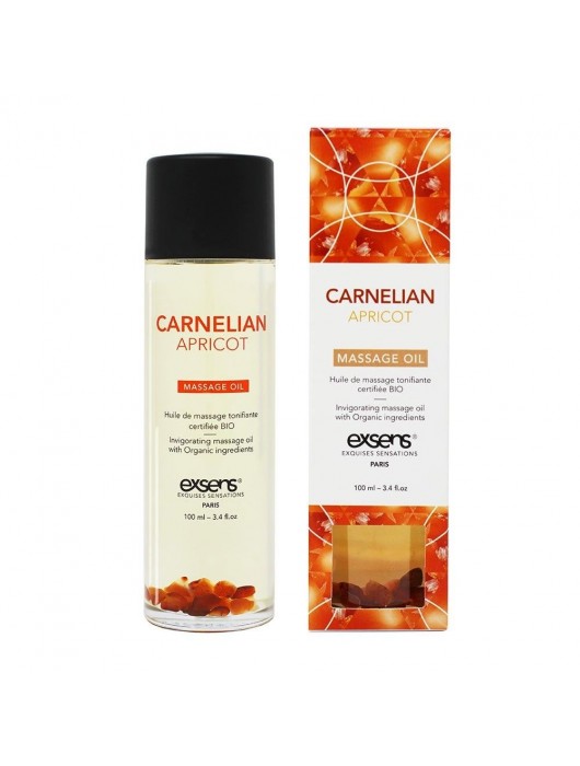 Органическое массажное масло CARNELIAN APRICOT - 100 мл. - Exsens - купить с доставкой в Волгограде