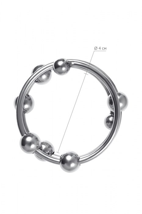 Большое металлическое кольцо под головку пениса - ToyFa - купить с доставкой в Волгограде