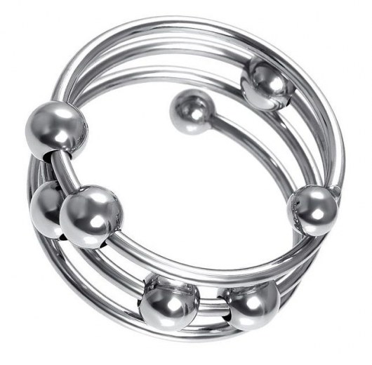 Большое металлическое кольцо под головку пениса - ToyFa - купить с доставкой в Волгограде
