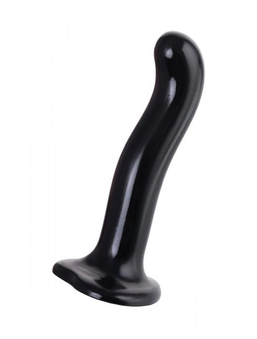 Черный стимулятор для пар P G-Spot Dildo Size M - 18 см. - Strap-on-me - в Волгограде купить с доставкой