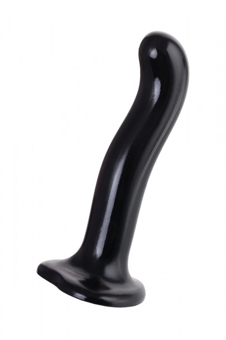 Черный стимулятор для пар P G-Spot Dildo Size L - 19 см. - Strap-on-me - в Волгограде купить с доставкой