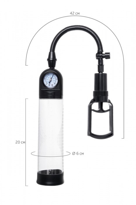 Прозрачная механическая помпа Helmer с манометром - Sexus - в Волгограде купить с доставкой