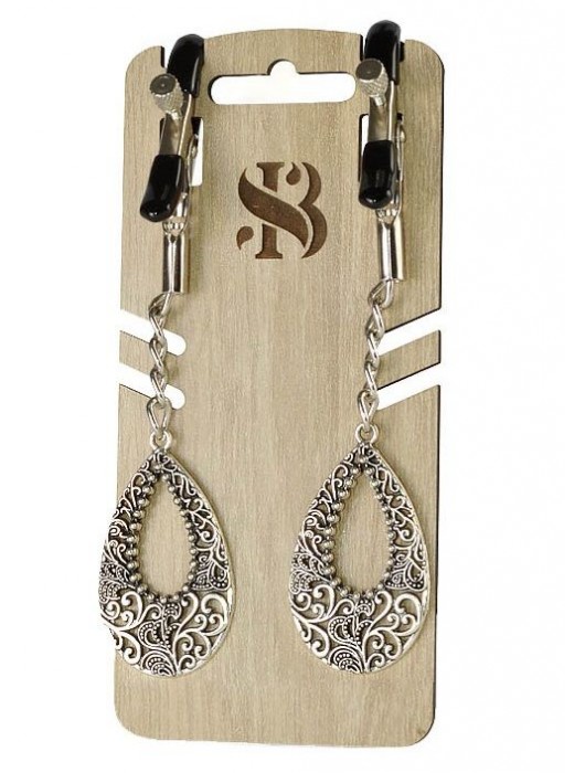 Изысканные зажимы на соски с подвесками  Шахерезада - Sitabella - купить с доставкой в Волгограде