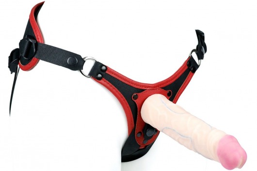 Пояс унисекс UNISEX Style с 2 насадками - LOVETOY (А-Полимер) - купить с доставкой в Волгограде