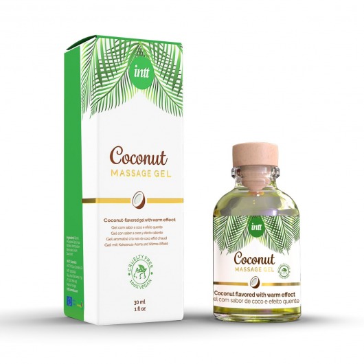 Массажный гель с ароматом кокоса Coconut - 30 мл. - INTT - купить с доставкой в Волгограде