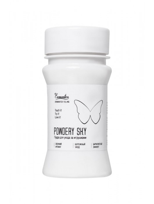 Пудра для ухода за игрушками Powdery Sky с ароматом мяты - 40 гр. - Eromantica - купить с доставкой в Волгограде