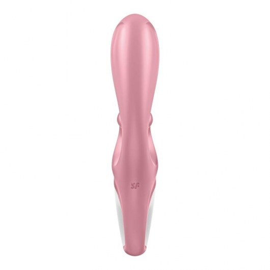 Розовый вибратор-кролик Hug Me - 21,2 см. - Satisfyer