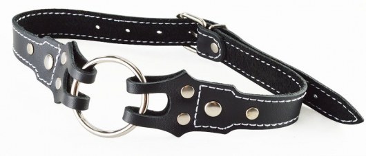 Кляп-рамка на ремешках с контрастной строчкой - Sitabella - купить с доставкой в Волгограде