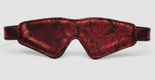 Двусторонняя красно-черная маска на глаза Reversible Faux Leather Blindfold - Fifty Shades of Grey - купить с доставкой в Волгограде