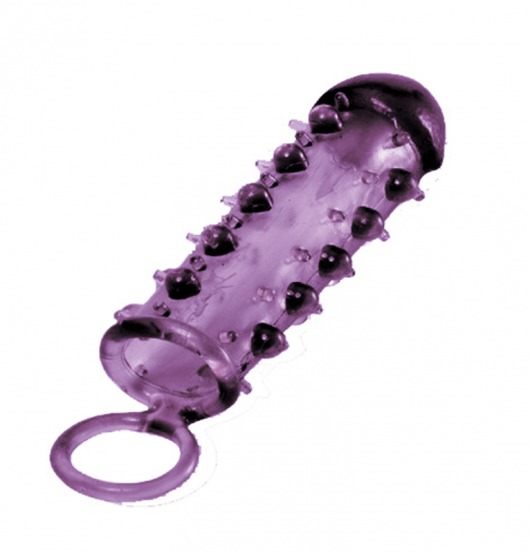 Закрытая фиолетовая насадка с пупырышками SAMURAI PENIS SLEEVE PURPLE - 14,5 см. - NMC - в Волгограде купить с доставкой
