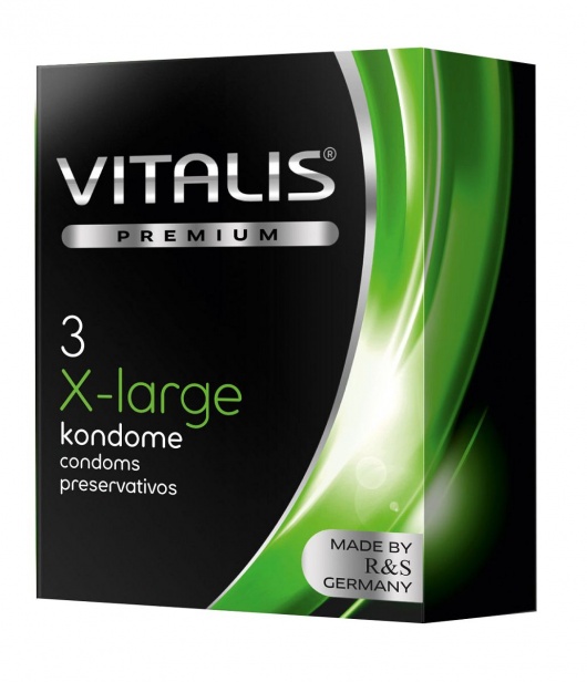 Презервативы увеличенного размера VITALIS PREMIUM x-large - 3 шт. - Vitalis - купить с доставкой в Волгограде