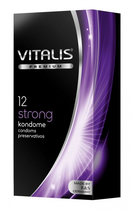 Презервативы с утолщённой стенкой VITALIS PREMIUM strong - 12 шт. - Vitalis - купить с доставкой в Волгограде