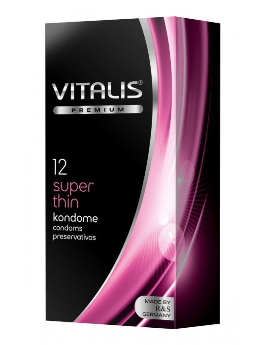 Ультратонкие презервативы VITALIS PREMIUM super thin - 12 шт. - Vitalis - купить с доставкой в Волгограде
