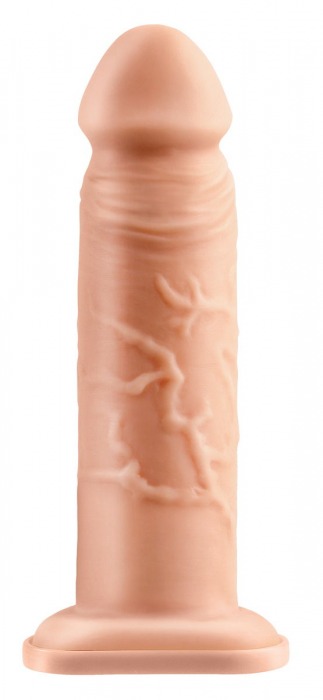 Телесный реалистичный фаллоимитатор с полостью Silicone Hollow Extension - 20 см. - Pipedream - купить с доставкой в Волгограде