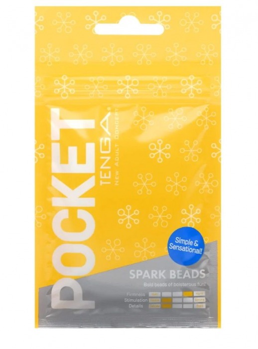 Карманный мастурбатор Spark Beads - Tenga - в Волгограде купить с доставкой