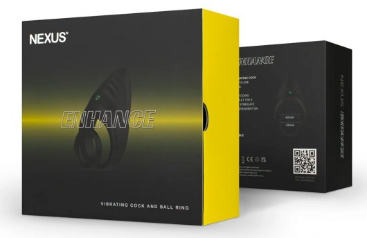 Черное эрекционное виброкольцо Nexus Enhance - Nexus Range - в Волгограде купить с доставкой