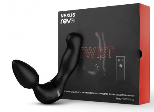 Черный гибридный вибромассажер Nexus Revo Twist - Nexus Range - в Волгограде купить с доставкой