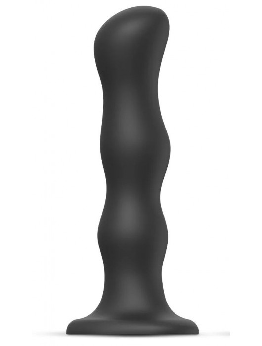 Черная насадка Strap-On-Me Dildo Geisha Balls size XL - Strap-on-me - купить с доставкой в Волгограде