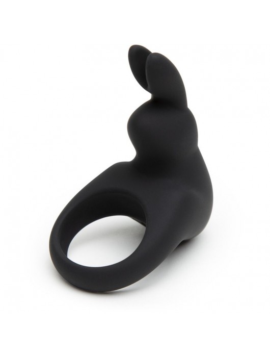 Черное эрекционное виброкольцо Happy Rabbit Rechargeable Rabbit Cock Ring - Happy Rabbit - в Волгограде купить с доставкой