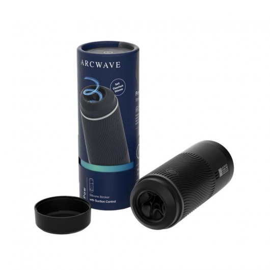 Черный мастурбатор с контролем всасывания Arcwave Pow Stroker - Arcwave - в Волгограде купить с доставкой