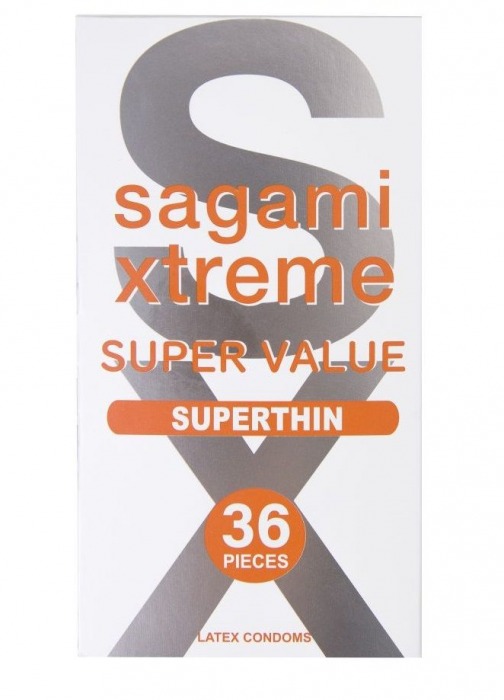 Ультратонкие презервативы Sagami Xtreme Superthin - 36 шт. - Sagami - купить с доставкой в Волгограде