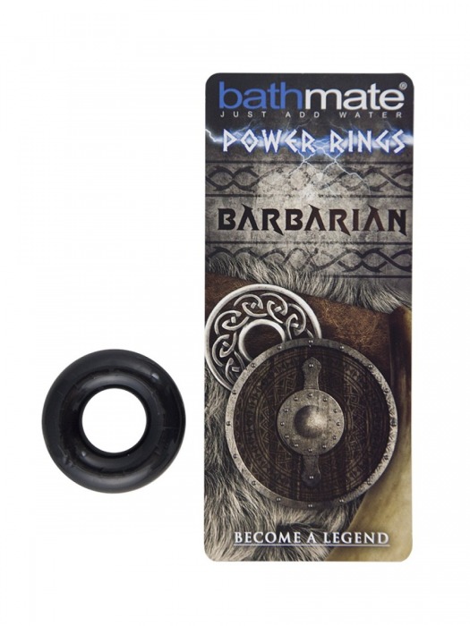 Чёрное эрекционное кольцо Barbarian - Bathmate - в Волгограде купить с доставкой