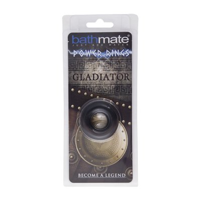 Чёрное эрекционное кольцо Gladiator - Bathmate - в Волгограде купить с доставкой