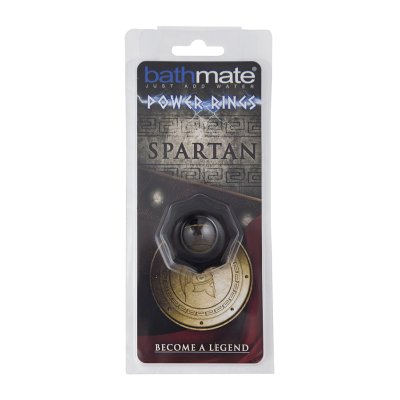 Чёрное эрекционное кольцо Spartan - Bathmate - в Волгограде купить с доставкой