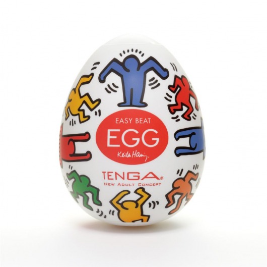 Мастурбатор-яйцо Keith Haring EGG DANCE - Tenga - в Волгограде купить с доставкой