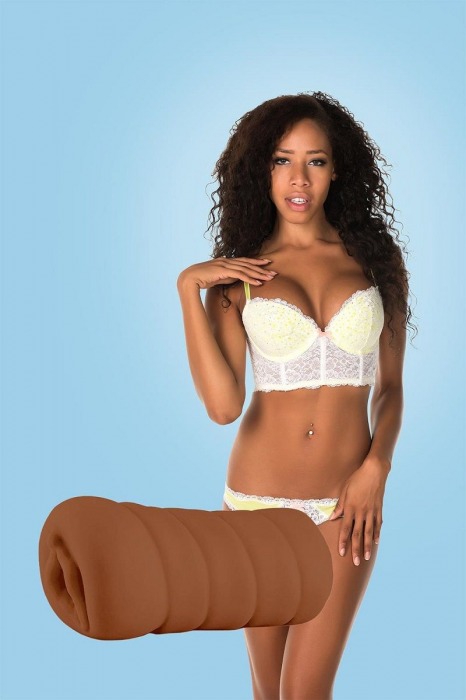 Коричневый мастурбатор-вагина BRIANNA - Dream Toys - в Волгограде купить с доставкой