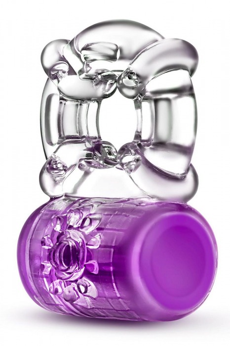 Фиолетовое эрекционное виброкольцо Pleaser Rechargeable C-Ring - Blush Novelties - в Волгограде купить с доставкой