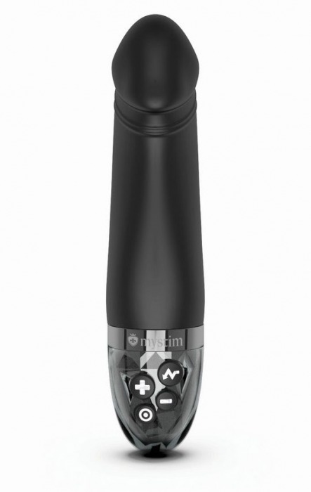 Черный вибратор с электростимуляцией Real Deal Neal - 16,5 см. - MyStim - купить с доставкой в Волгограде