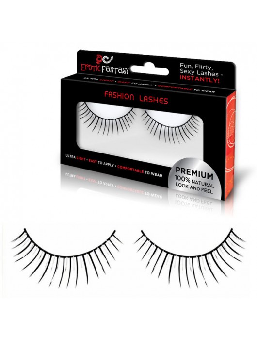 Черно-серебристые накладные ресницы Midnight Bliss - Erotic Fantasy купить с доставкой