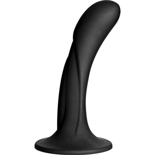 Черная изогнутая насадка Vac-U-Lock G-Spot - 16,5 см. - Doc Johnson - купить с доставкой в Волгограде