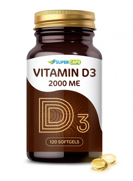 Пищевая добавка SuperCaps VITAMIN D3 2000 ME - 120 капсул - SuperCaps - купить с доставкой в Волгограде