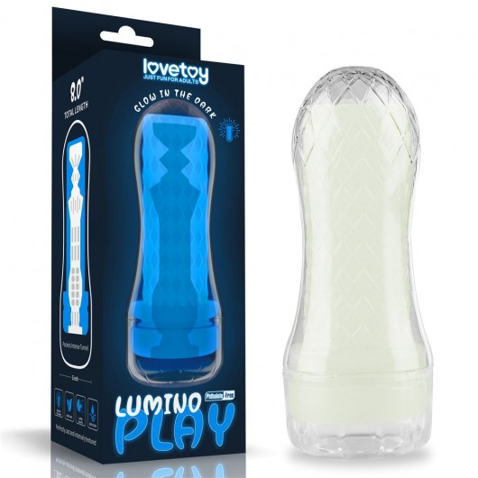 Светящийся в темноте мастурбатор Lumino Play Masturbator Pocketed - Lovetoy - в Волгограде купить с доставкой