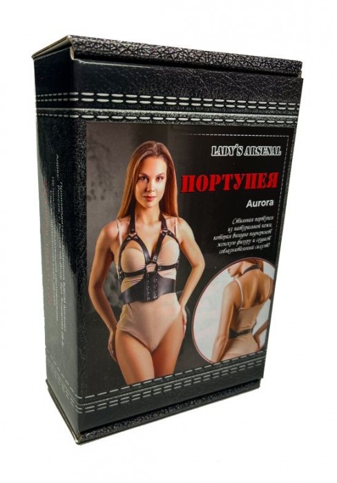 Кожаная портупея Aurora - БДСМ Арсенал - купить с доставкой в Волгограде