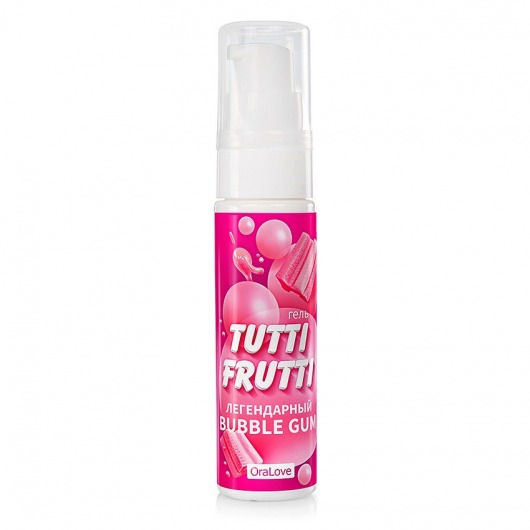 Интимный гель на водной основе Tutti-Frutti Bubble Gum - 30 гр. - Биоритм - купить с доставкой в Волгограде