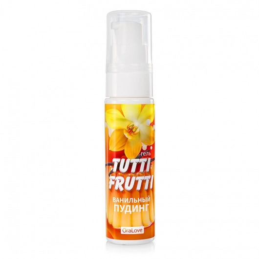 Интимный гель на водной основе Tutti-Frutti  Ванильный пудинг  - 30 гр. - Биоритм - купить с доставкой в Волгограде