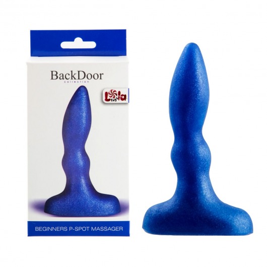 Синий анальный стимулятор Beginners p-spot massager - 11 см. - Lola Games - в Волгограде купить с доставкой