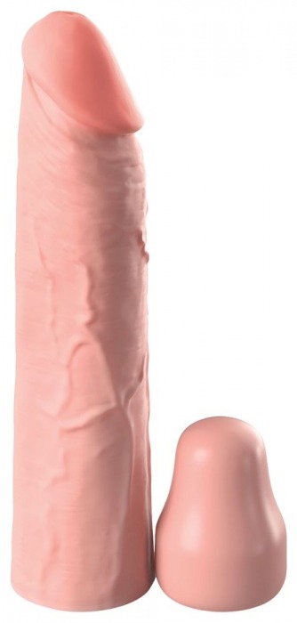 Телесная насадка-удлинитель 1 Inch Silicone X-tension - 17,8 см. - Pipedream - в Волгограде купить с доставкой
