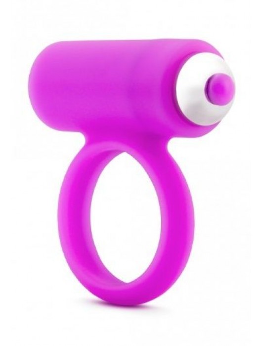 Лиловое эрекционное кольцо с вибрацией - Pink Vibe - в Волгограде купить с доставкой