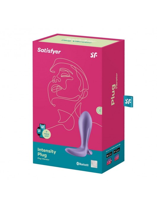 Фиолетовый анальный вибростимулятор Intensity Plug - Satisfyer - в Волгограде купить с доставкой